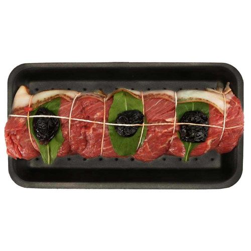 Rocambole de Filé Mignon com Bacon, Rúcula, Ameixa e Provolone Corte D'Oro 900g