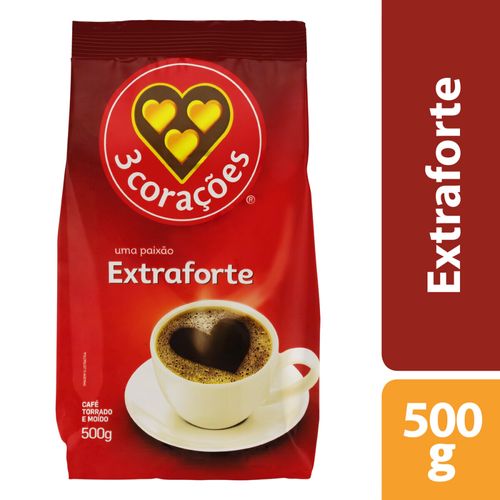 Café Moído Extraforte 3 Corações 500g