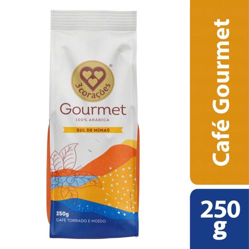 Café Moído Gourmet Sul de Minas 3 Corações 250g