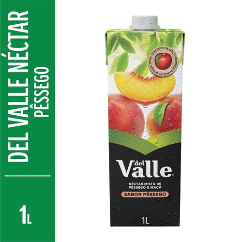 Néctar Sem Adição de Açúcar Del Valle Pêssego Tetra Pak 1 L