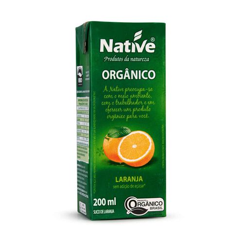 Suco Pronto Orgânico Native Laranja 200ml