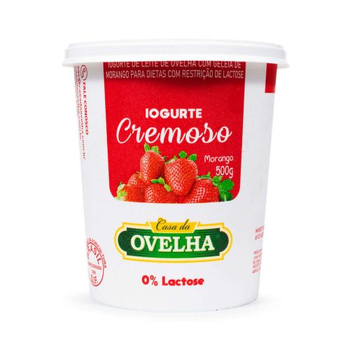 Iogurte Ovelha Casa da Ovelha Morango Pote 500g