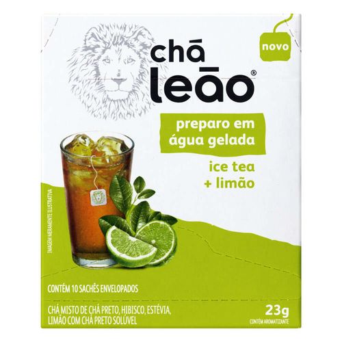 Chá Ice Tea Limão Chá Leão Caixa 23g