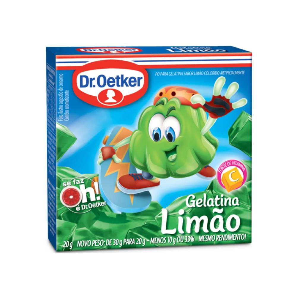 Gelatina em Pó Dr Oetker Limão 20g