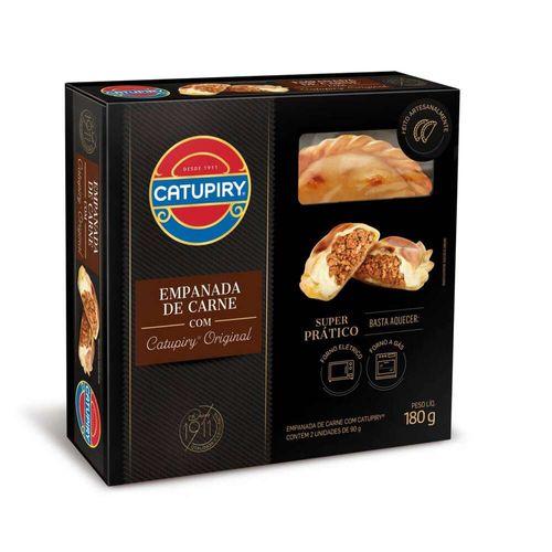 Empanada Congelada Carne com Catupiry Original Caixa 180g