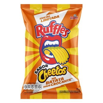 Batata Frita Ondulada Cheetos Elma Chips Ruffles Pacote 70g