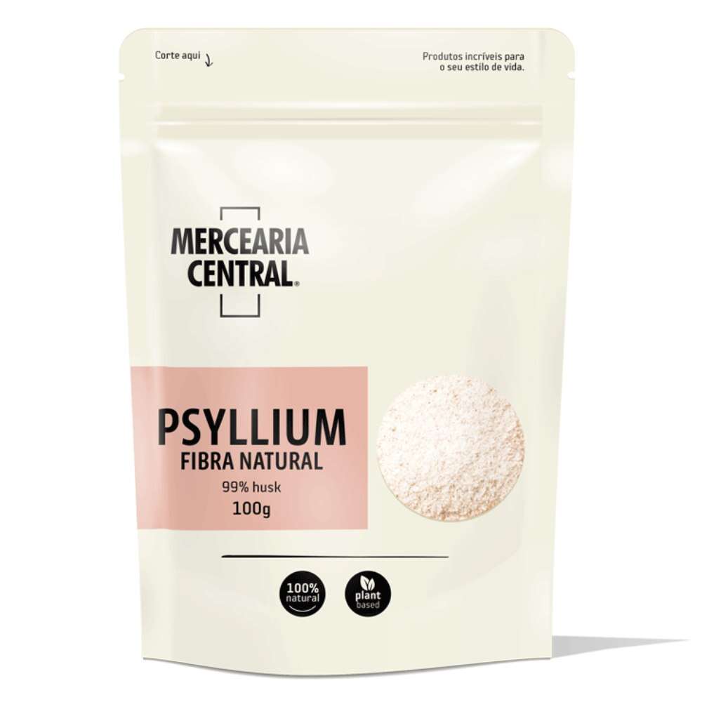 Psyllium Fibra Natural 99% Husk Mercearia Central 100g