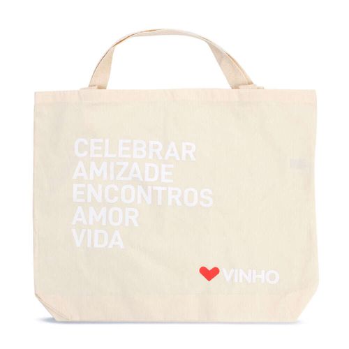 Ecobag em Tecido Amo Rio Vinhos G