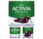 Leite Fermentado Integral Ameixa Activia Bandeja 340g