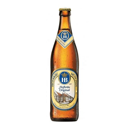 Cerveja Alemã Hb Original Pilsen Munich Helles Garrafa 500ml