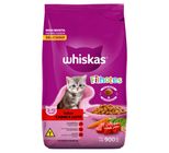 Alimento para Gatos Filhotes 2 a 12 Meses Carne e Leite Whiskas Pacote 900g