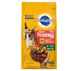 Alimento para Cães Adultos 12 Meses a 7 Anos Raças Minis e Pequenas Carne e Vegetais Pedigree Pacote 900g