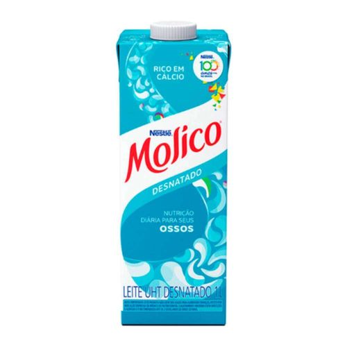 Leite Longa Vida Desnatado Molico Tetra Pak 1L