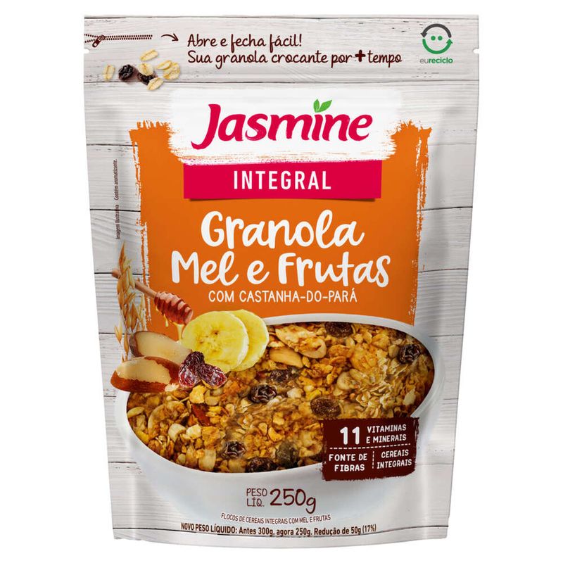 Granola-Integral-Jasmine-Mel-E-Frutas-Pacote-300g