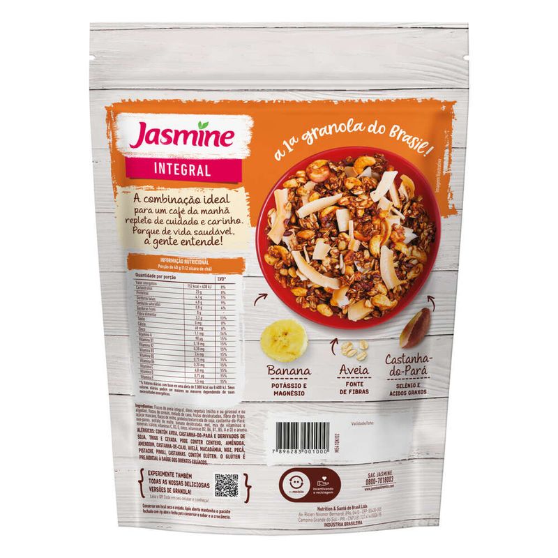 Granola-Integral-Jasmine-Mel-E-Frutas-Pacote-300g