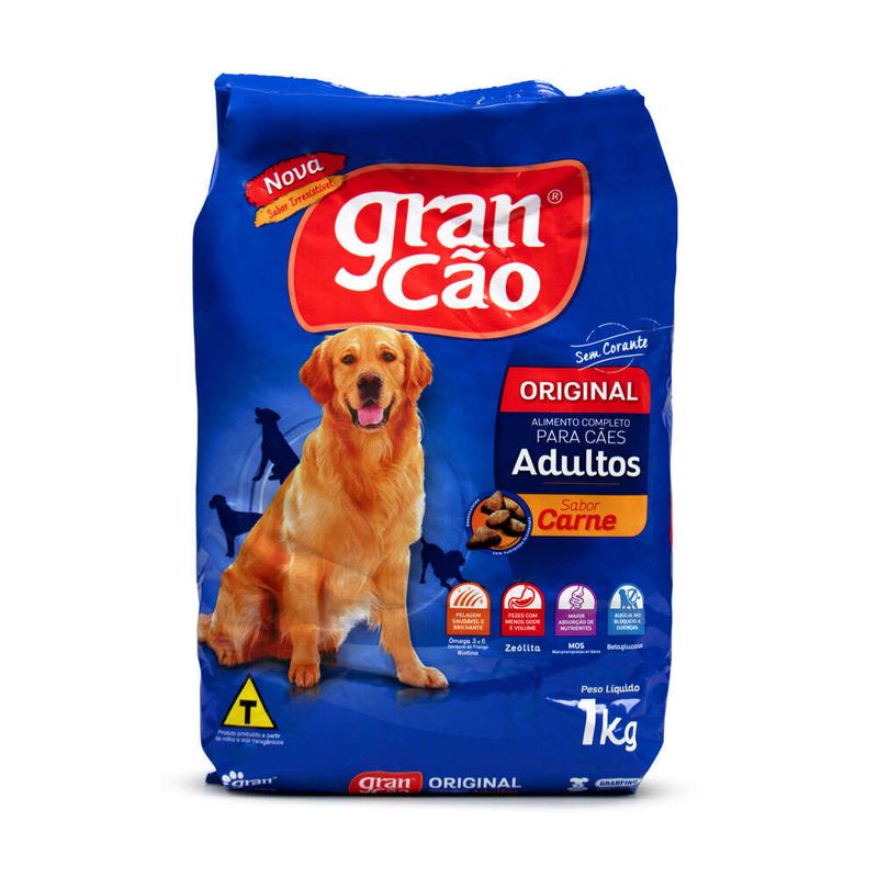 Racao-Para-Caes-Gran-Cao-Adulto-Original-Carne-Saco--1kg-