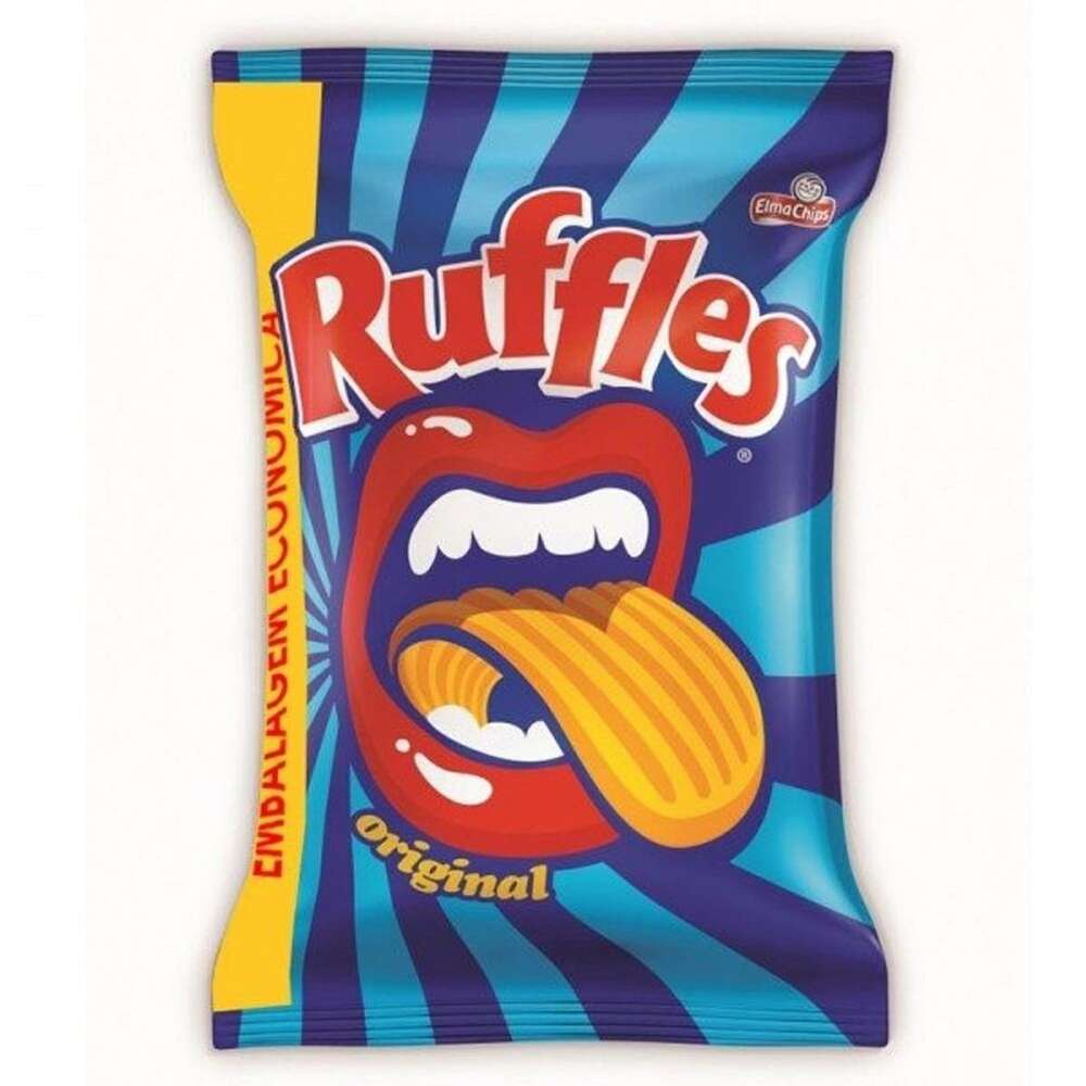Batata Frita Ondulada Original Elma Chips Ruffles Pacote 167G Embalagem ...