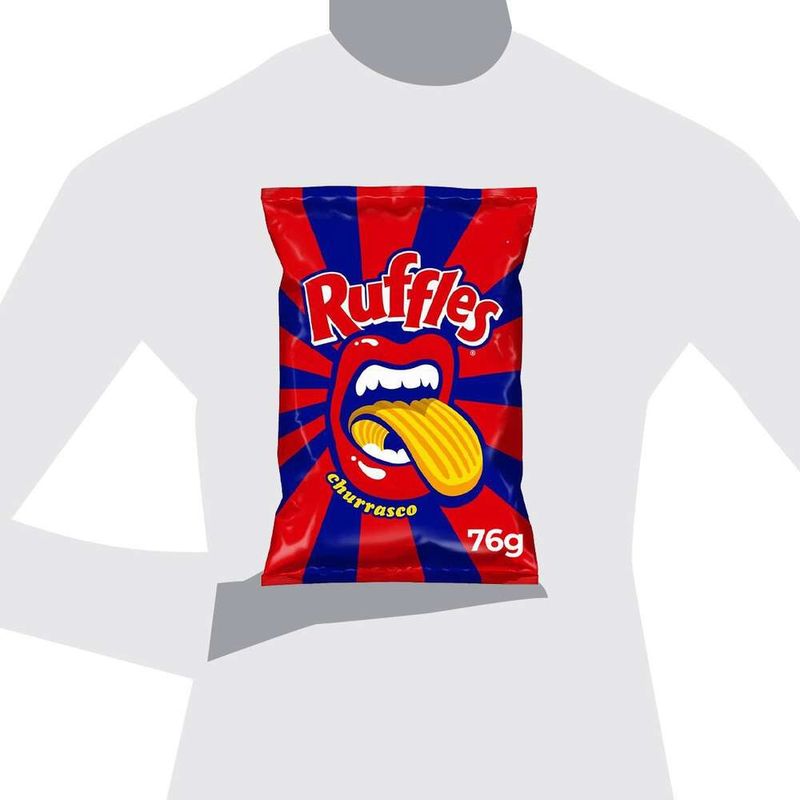Batata-Frita-Ondulada-Ruffles-Churrasco-Elma-Chips-Pacote-76g