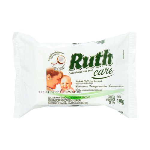 Sabão de Coco em Barra Ruth Care 180g