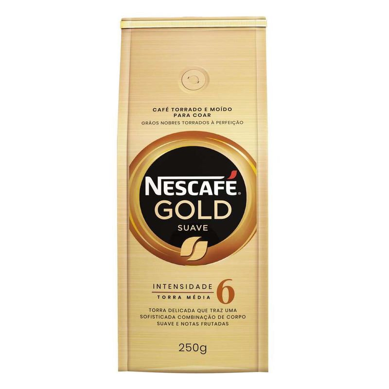 Cafe-Torrado-e-Moido-Nescafe-Gold-Suave-Pacote-Com-Valvula--250-g