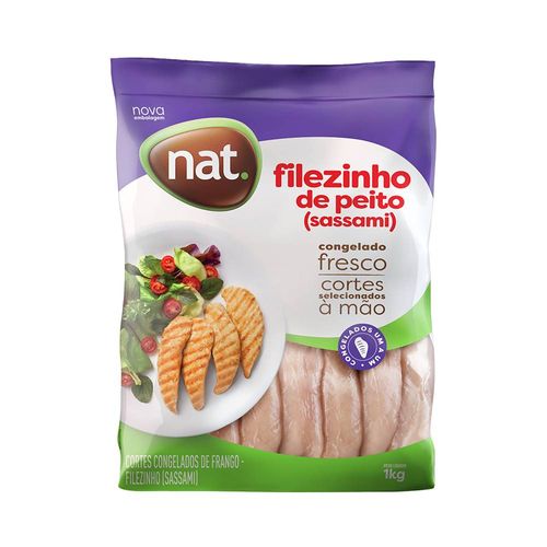 Filezinho de Peito Sassami Congelado Nat. 1kg