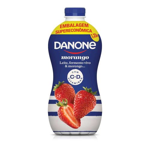 Iogurte Danone Morango Garrafa 1,25L