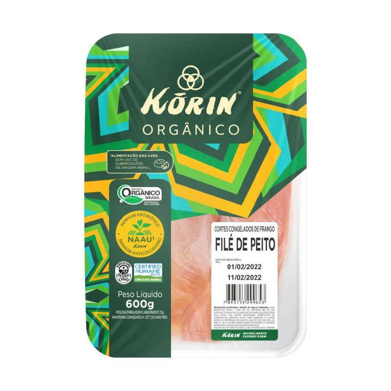 File-Peito-Organico-Congelado-Korin-600g