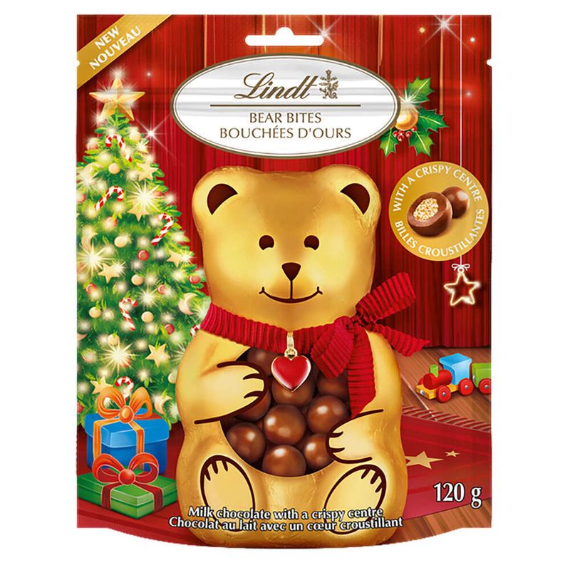 Chocolate-ao-Leite-Recheio-Biscoito-de-Cereais-Bear-Bites-Lindt-Pouch-120g