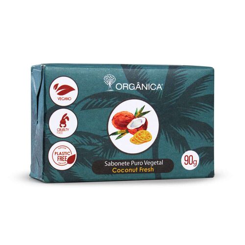 Sabonete Puro Vegetal Coconut e Lima Orgânica 90g
