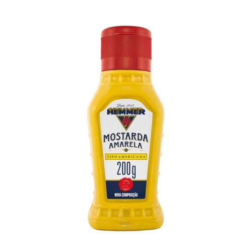 Mostarda Amarela Tipo Americana Hemmer 200g
