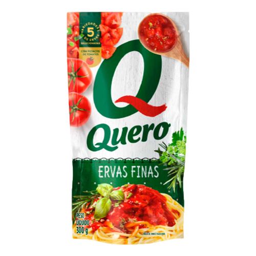 Molho de Tomate Ervas Finas Quero 300g