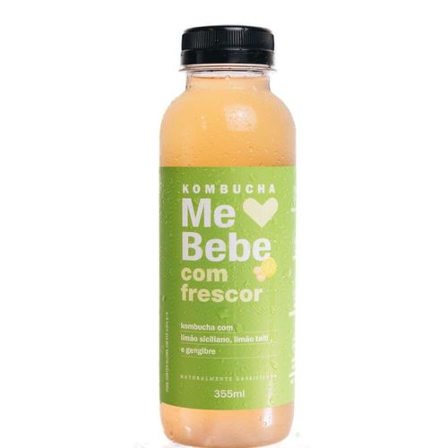 Kombucha Me Bebe com Frescor Limão com Gengibre Gelado 355ml