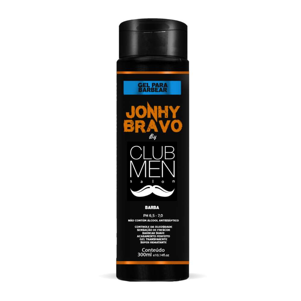Gel para Barbear Jonhy Bravo By Club Men 300ml - Zona Sul