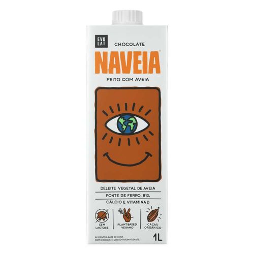 Bebida à Base de Aveia Chocolate Naveia Caixa 1l