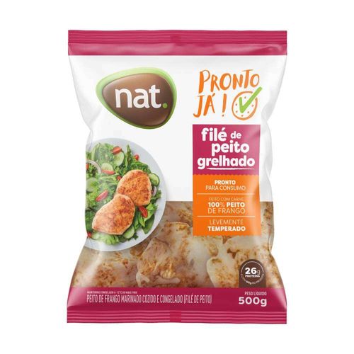 Filé de Peito de Frango Congelado Grelhado Nat Pronto Já! 500g