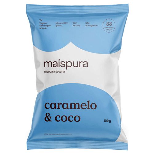 Pipoca Pronta Caramelo & Coco Maispura Pacote 100g