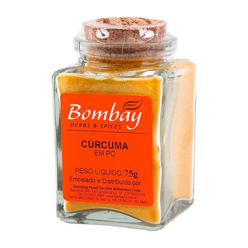 Cúrcuma em Pó Bombay Vidro 75g