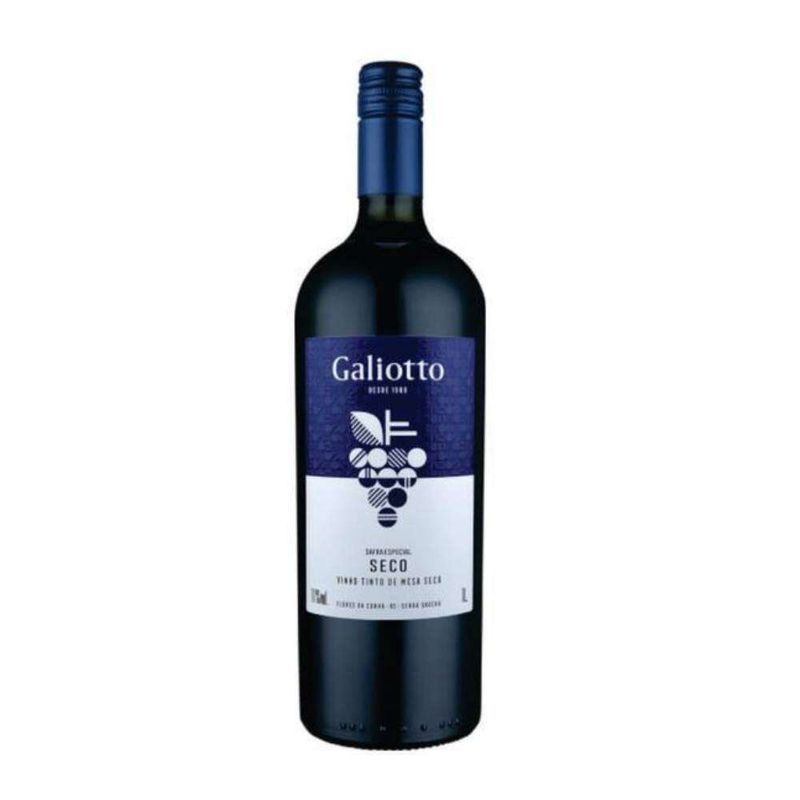 Vinho Tinto Seco Brasileiro Galiotto Garrafa 1L
