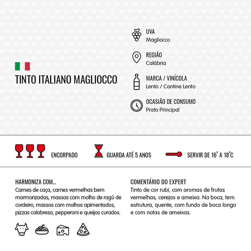 Vinho-Tinto-Italiano-Magliocco-Garrafa-750ml