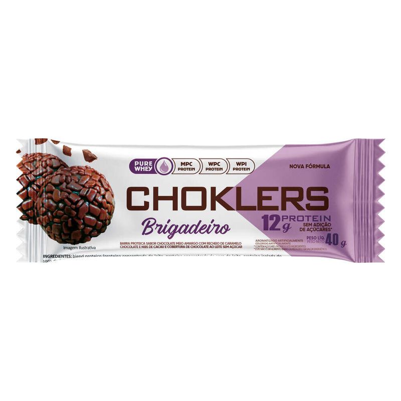 Barra-de-Proteina-sem-Adicao-de-Acucar-Choklers-Brigadeiro-e-Nibs-de-Cacau-40g