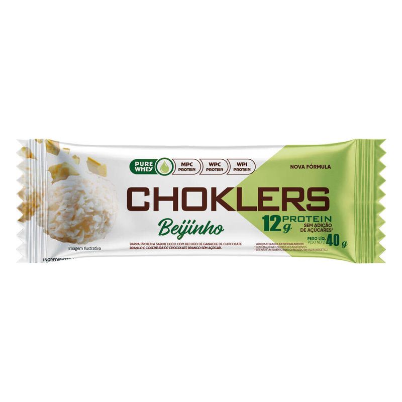 Barra-de-Proteina-Beijinho-Cobertura-Chocolate-Branco-Diet-Mix-Nutri-Choklers-Pacote-40g