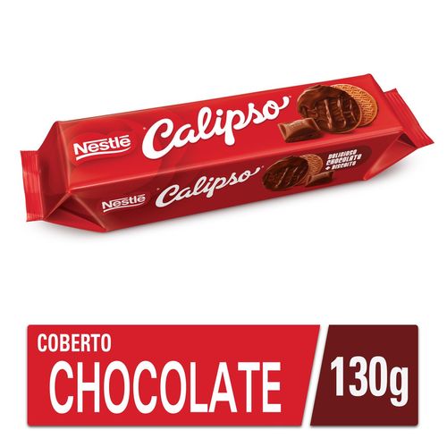 Biscoito Nestlé Calipso com Cobertura de Chocolate Pacote  130 g