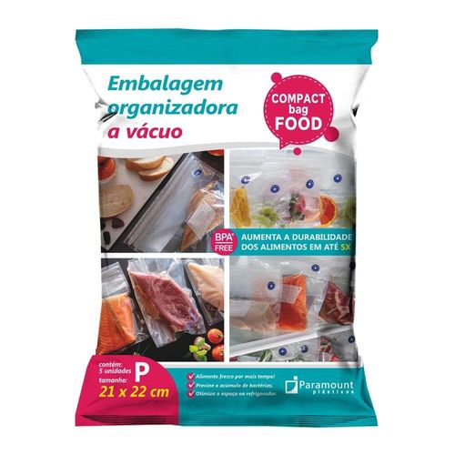 Compact Food P Paramount 21 X 22cm com 5 unidades
