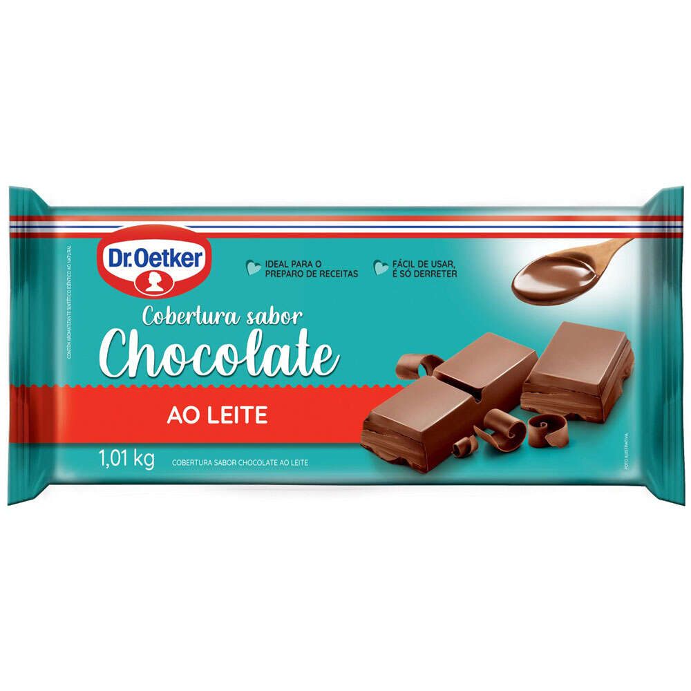 Cobertura de Chocolate ao Leite Dr Oetker 1,01kg - Zona Sul
