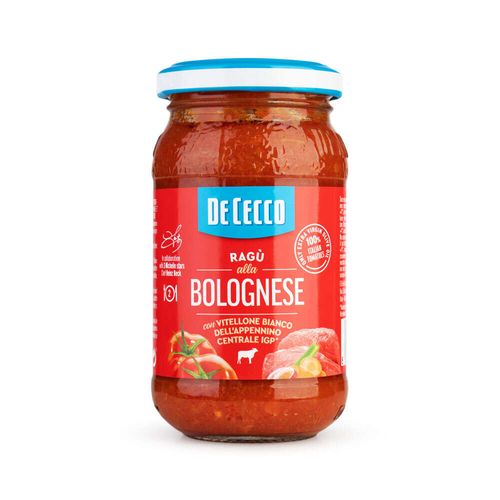 Molho Bolognese Italiano De Cecco Vidro 190g