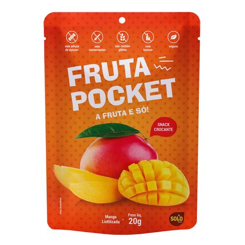 Fruta Pocket Manga Liofilizado Solo Snacks 20g