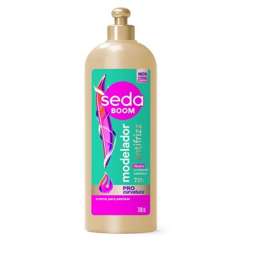 Creme para Pentear Seda Boom Modelador Antifrizz Frasco 700ml
