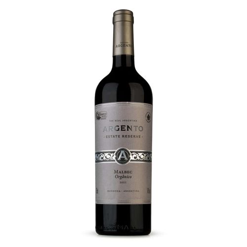 Vinho Tinto Argentino Argento Malbec Reserva Orgânico Garrafa 750ml