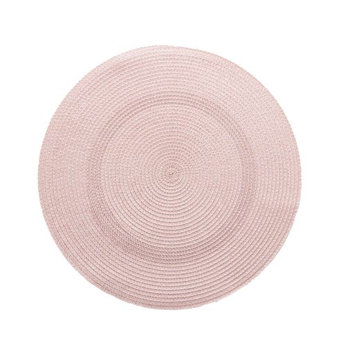 Lugar Americano de Plástico Fresno Espiral Rosa Lyor