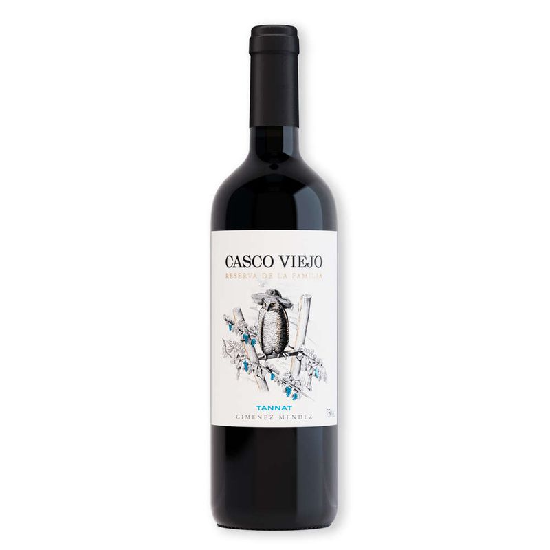 Vinho-Tinto-Uruguaio-Casco-Viejo-Reserva-De-Familia-Tannat-Garrafa-750ml